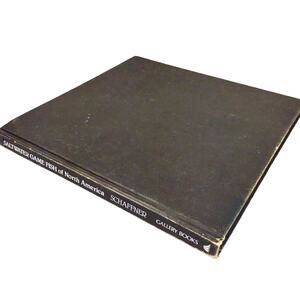Saltwater Game Fish of North America Book Herbert A. Schaffner 1989 Hunting VTG
